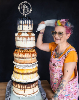 Hochzeitstorte aus NY Cheesecakes