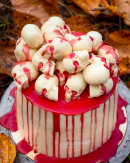 Halloween Totenkopf Torte