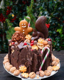 Schokoladen Weihnachtskuchen