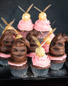 Harry Potter Sprechender Hut Goldener Schnatz Cupcakes