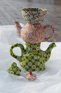 Mehr über den Artikel erfahren Fabric covered Tea Pots