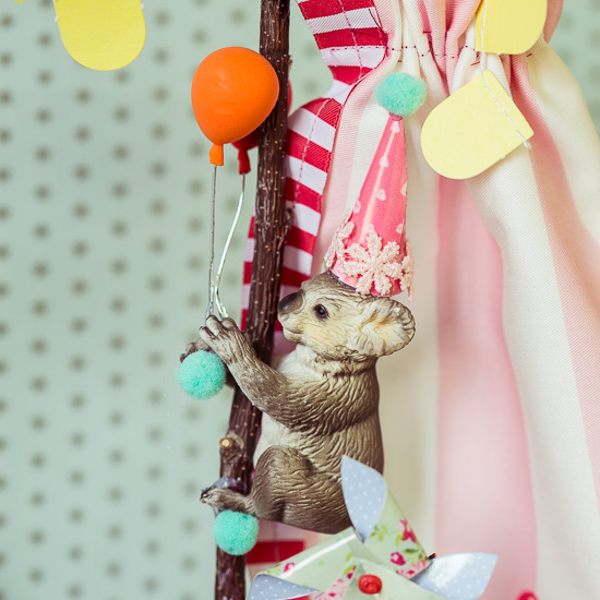 Der Affe klettert natürlich wieder in der Deko rum