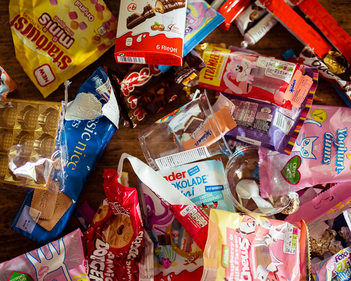 Das bleibt dann an Verpackung übrig