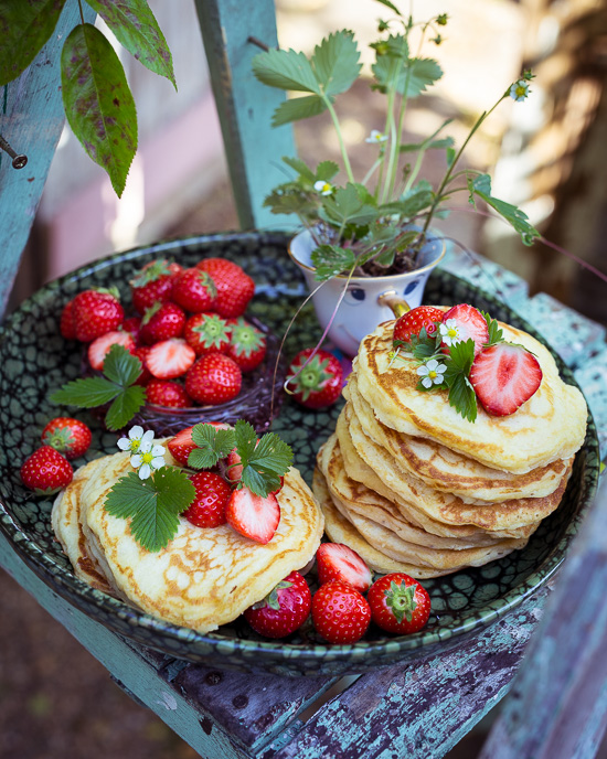 Mehr über den Artikel erfahren Pancakes mit Erdbeeren