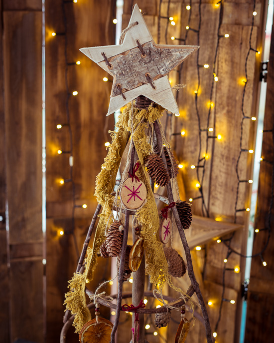 So sieht der Baumschmuck dann am Baum aus