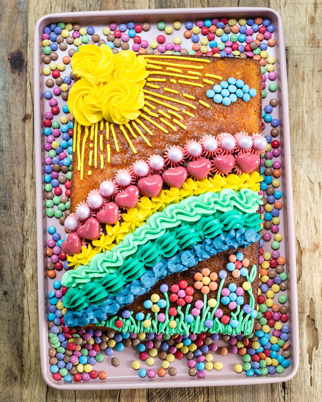 Mehr über den Artikel erfahren Regenbogenkuchen