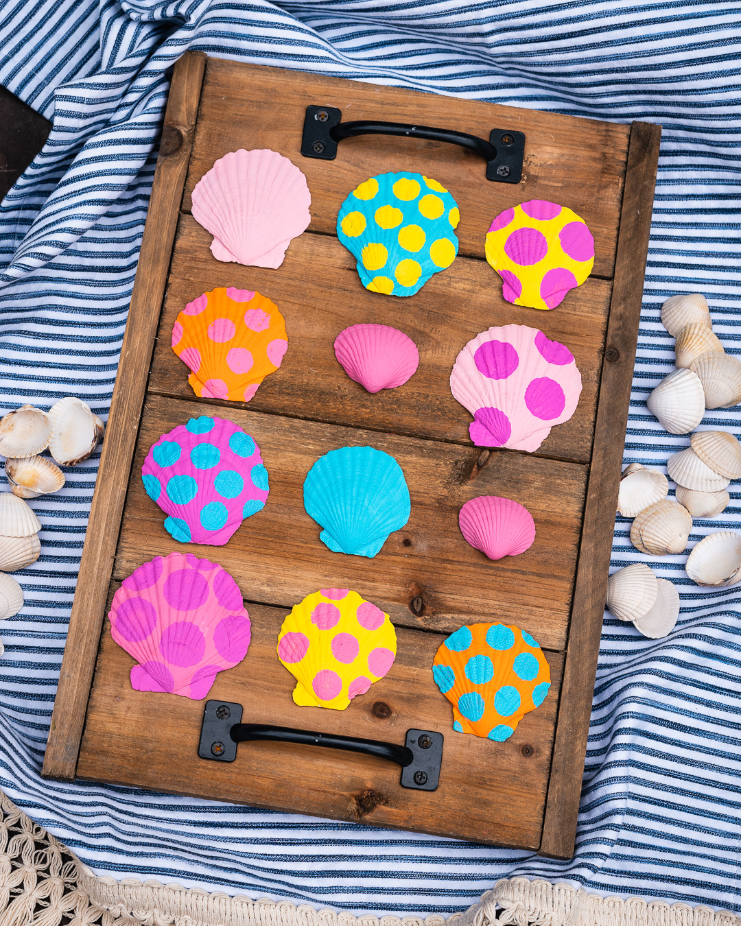 Mehr über den Artikel erfahren Bemalte Muscheln vom Strand