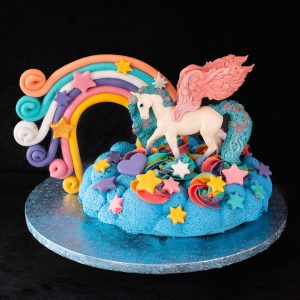 Mehr über den Artikel erfahren Einhorn Regenbogenkuchen