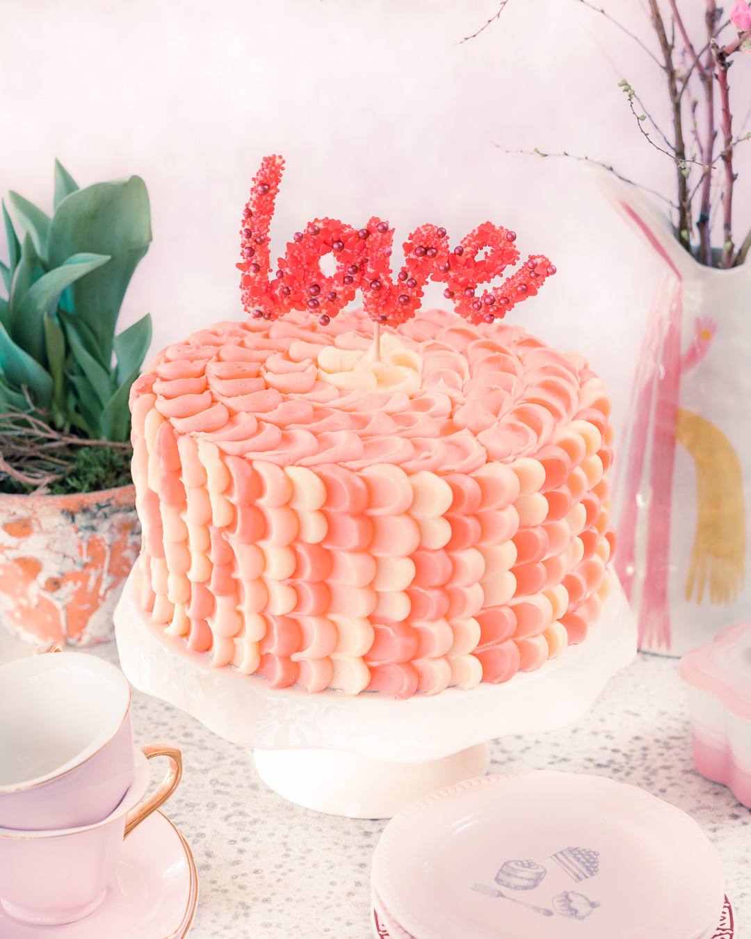 Mehr über den Artikel erfahren Ombrecake in Pastellfarben