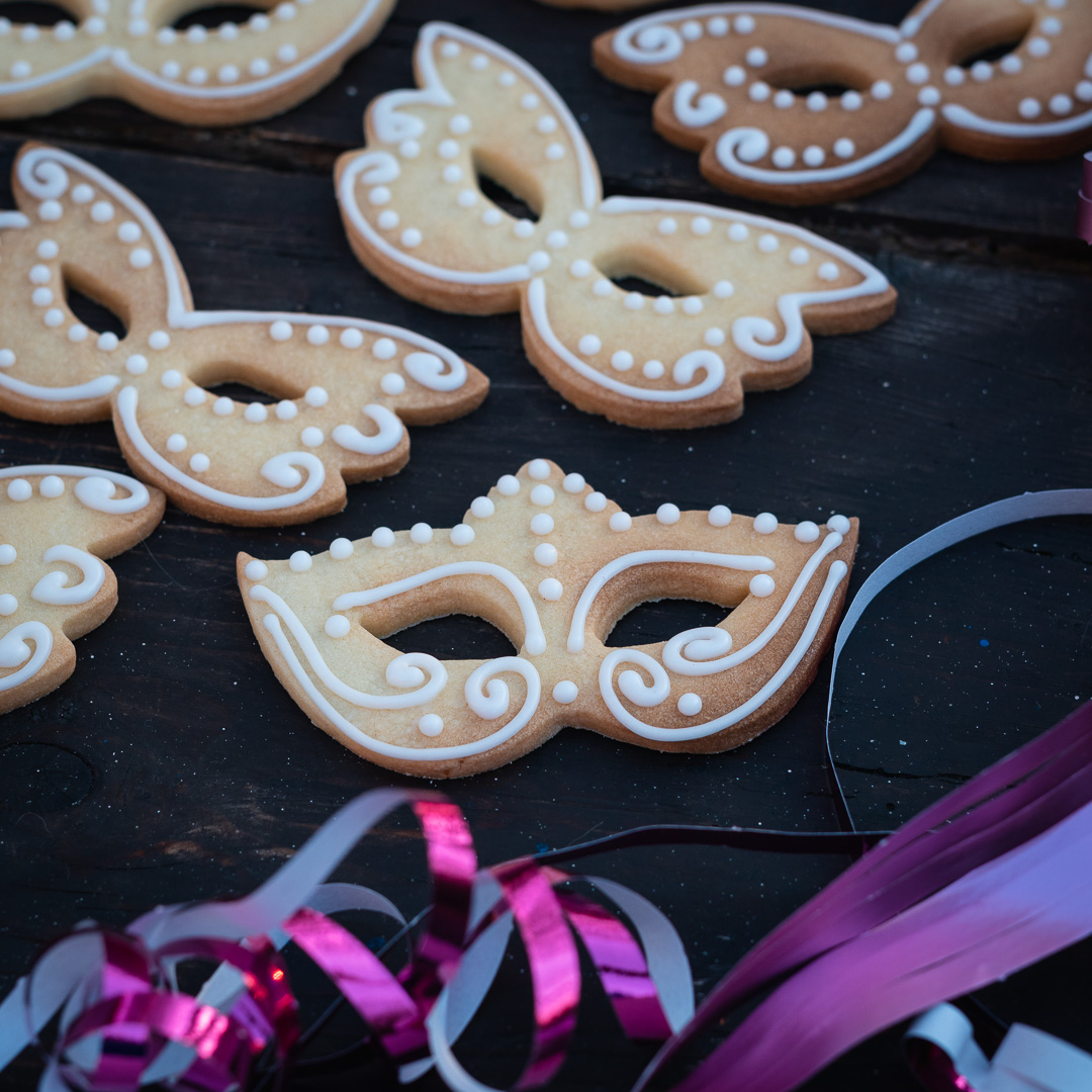 Mehr über den Artikel erfahren Maskencookies fuer Karneval