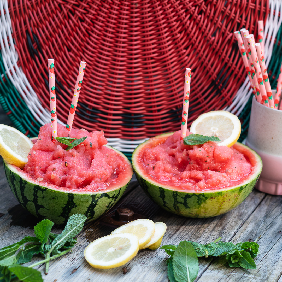 Mehr über den Artikel erfahren Wasser Melonen Slushie