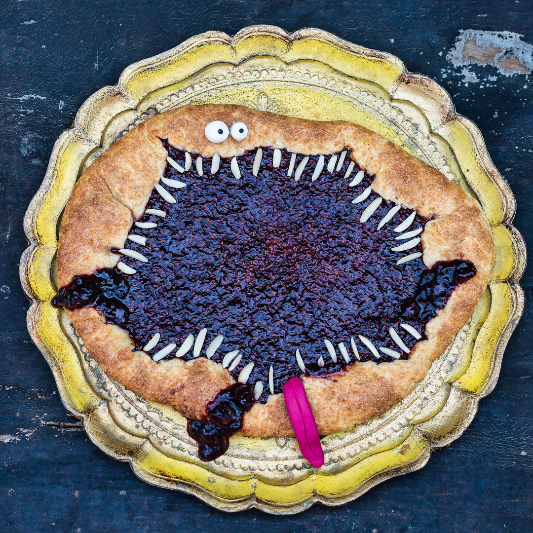 Mehr über den Artikel erfahren Halloween Himbeer Galette