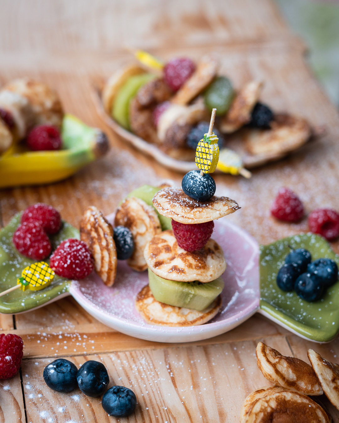 Mehr über den Artikel erfahren Minipancakes mit Obst