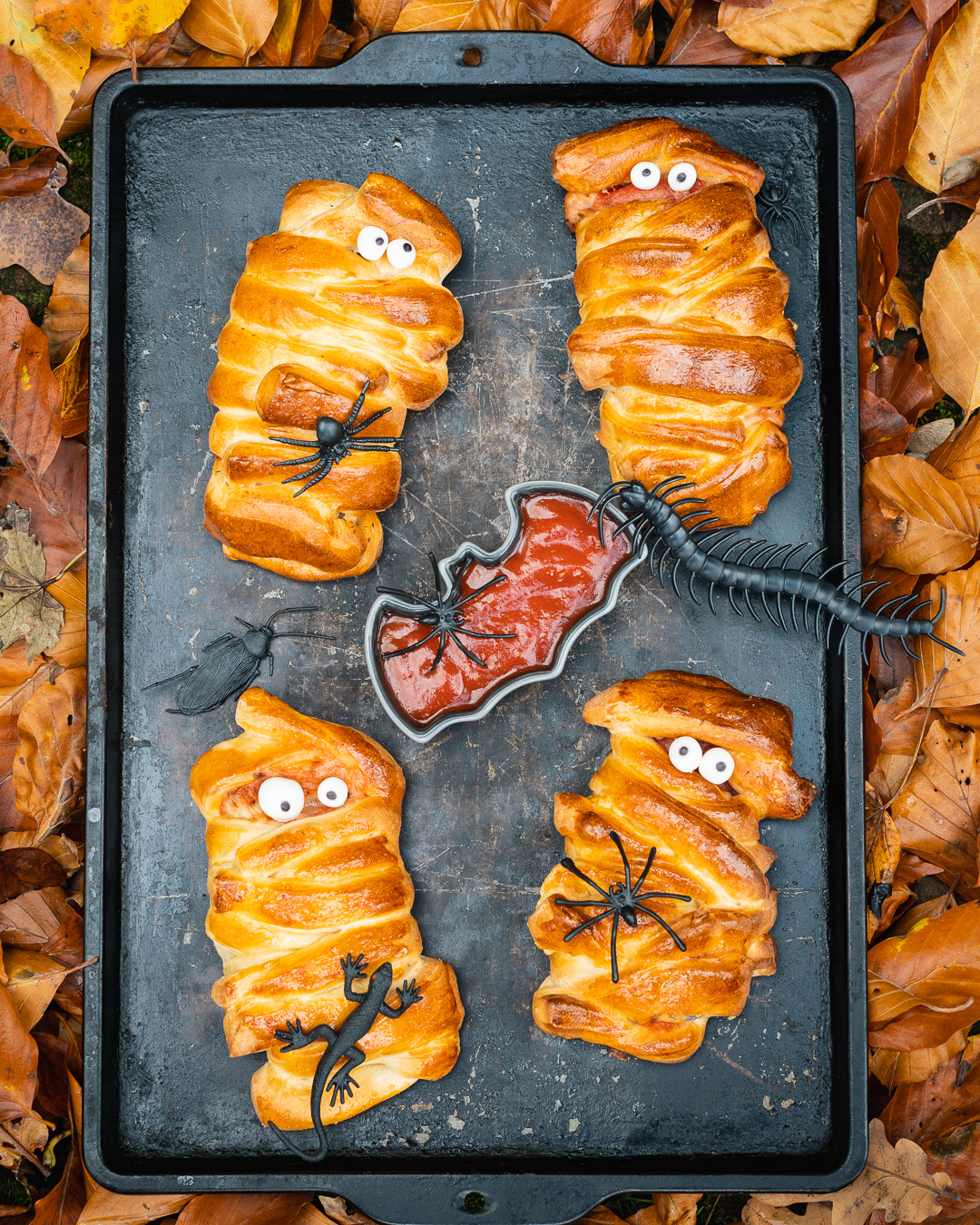 Mehr über den Artikel erfahren Pizza Mumien für Halloween