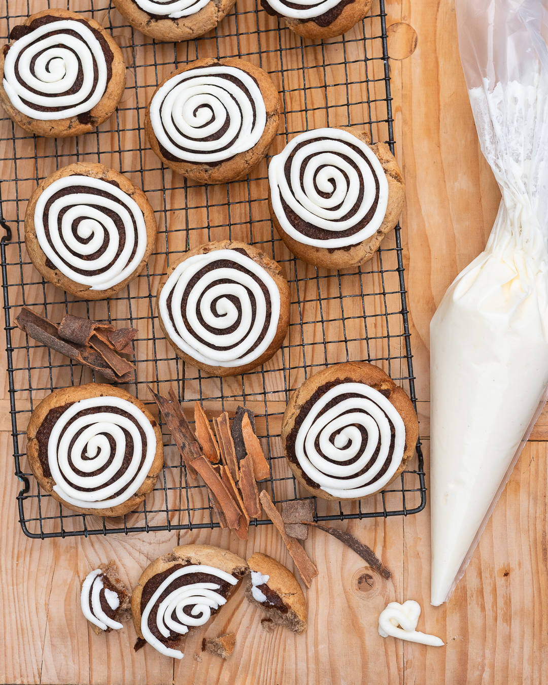 Mehr über den Artikel erfahren Zimtschnecken als Kekse