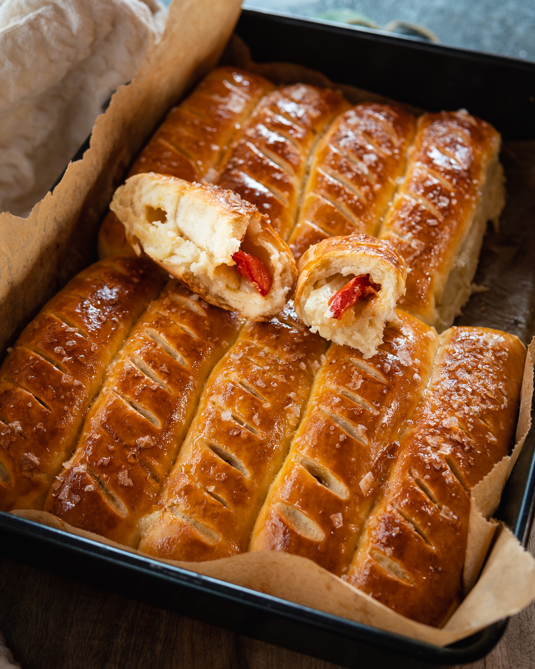 Mehr über den Artikel erfahren Extra lange Pizzabrötchen