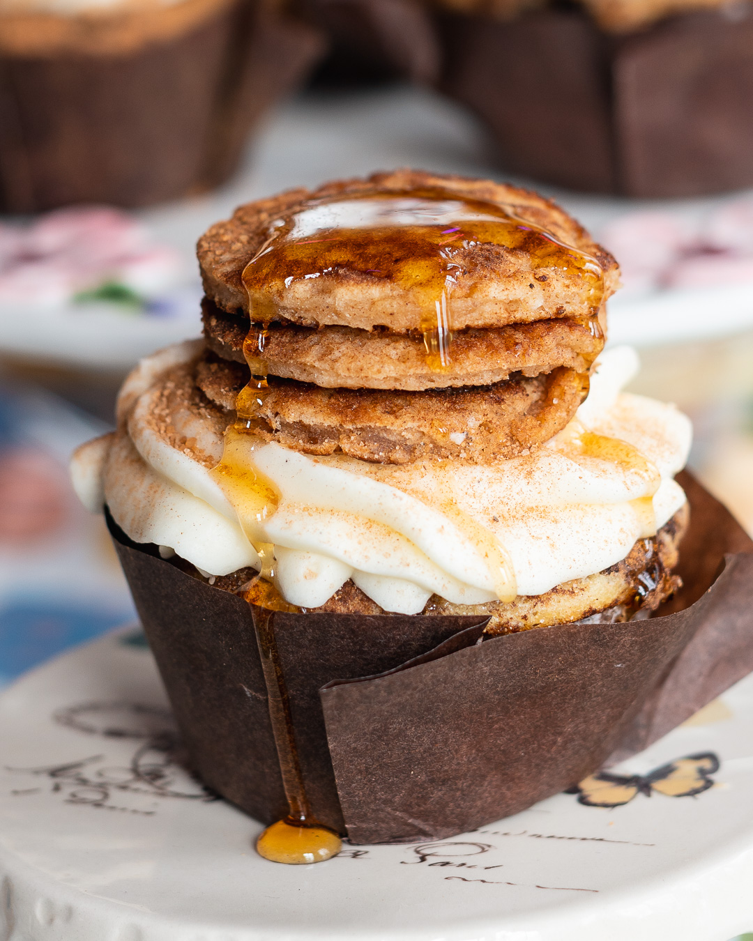 Mehr über den Artikel erfahren Pancake Muffins mit Ahornsirup