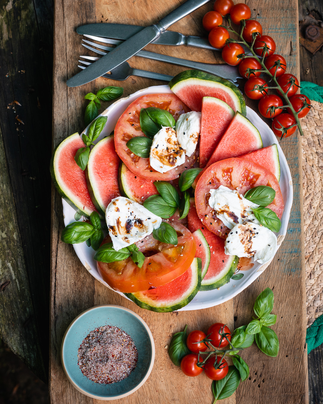 Mehr über den Artikel erfahren Caprese mit Wassermelonen