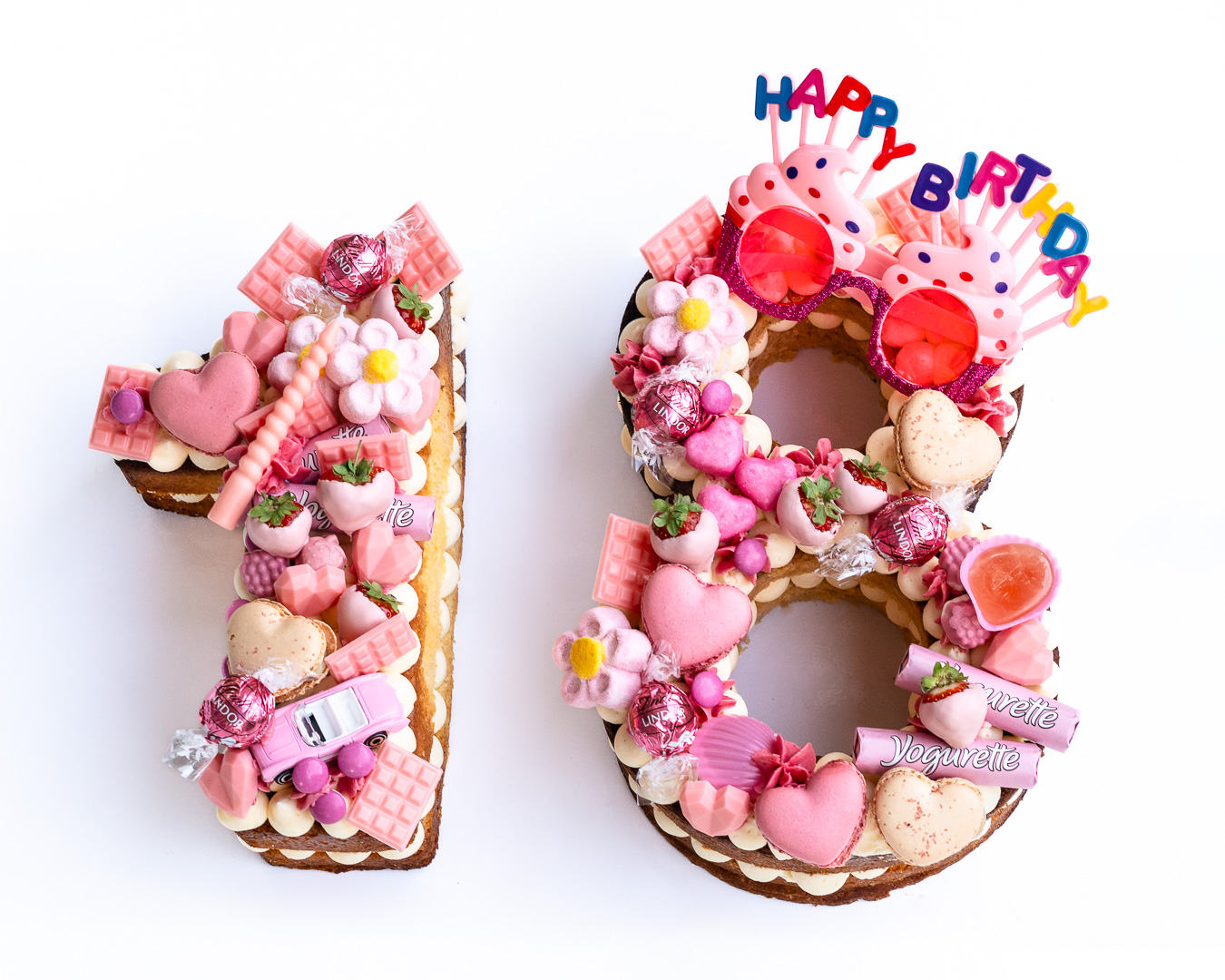 Mehr über den Artikel erfahren Rosa 18 Zahlenkuchen