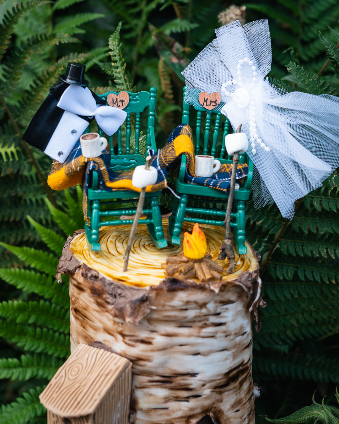 Mehr über den Artikel erfahren Cake Topper Hochzeit Birkentorte