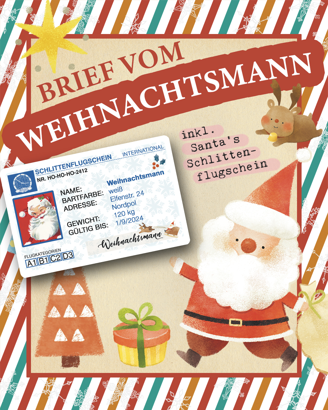 Mehr über den Artikel erfahren Brief vom Weihnachtsmann 2023