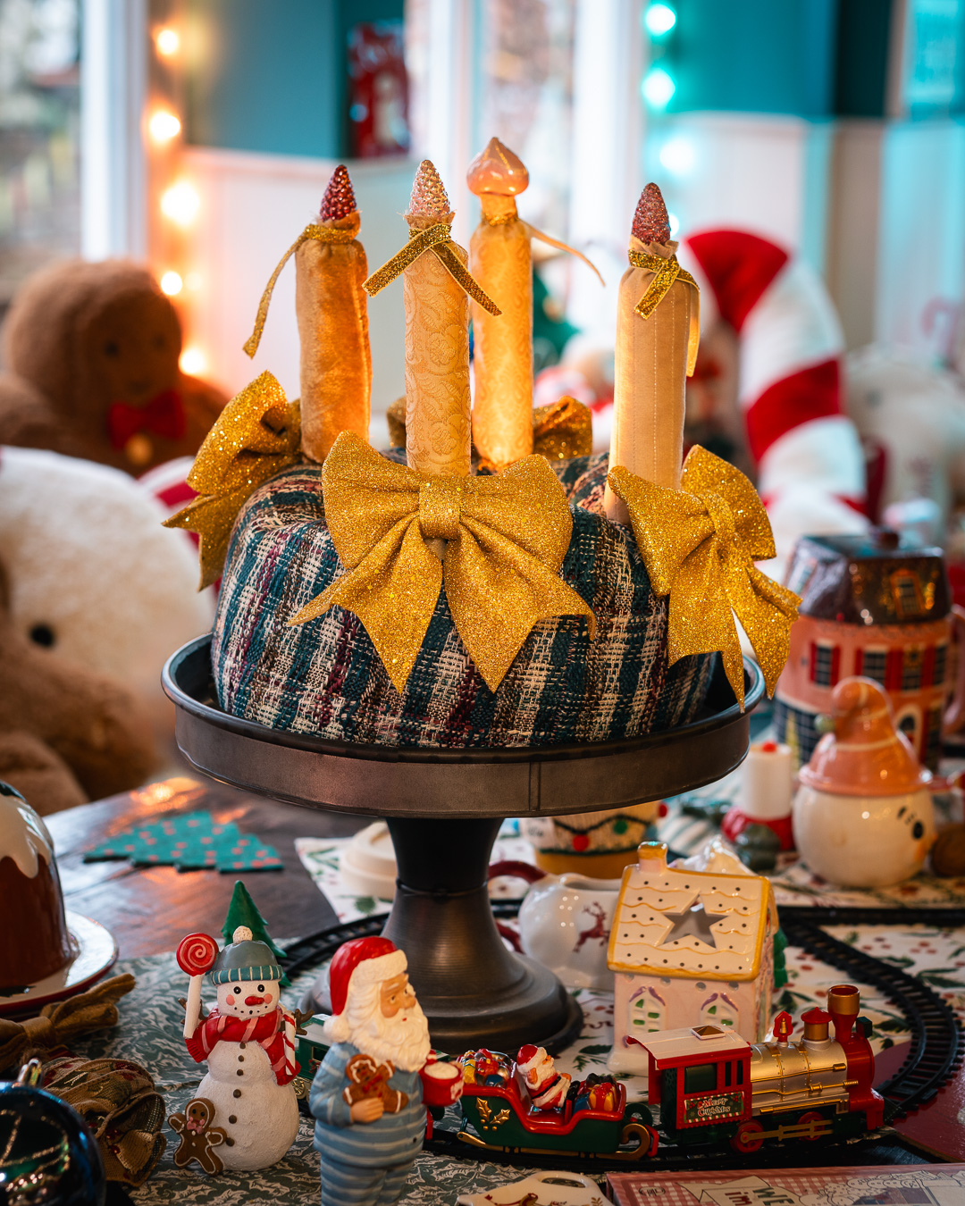 Mehr über den Artikel erfahren Genähter Adventskranz