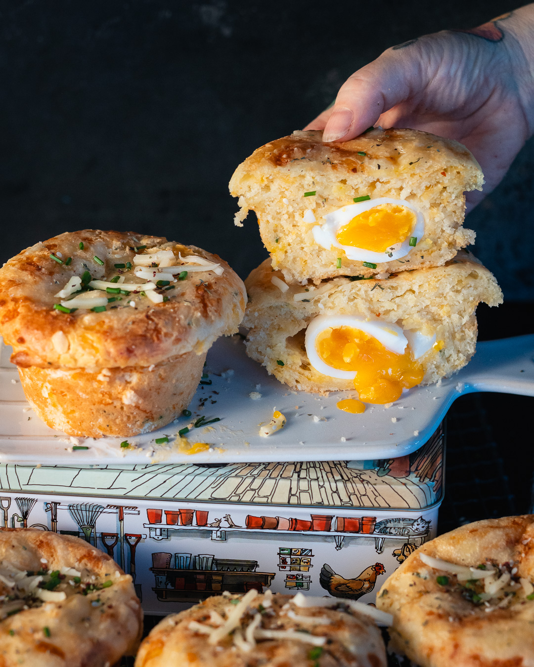 Mehr über den Artikel erfahren Salzige Jumbo Muffins mit Ei