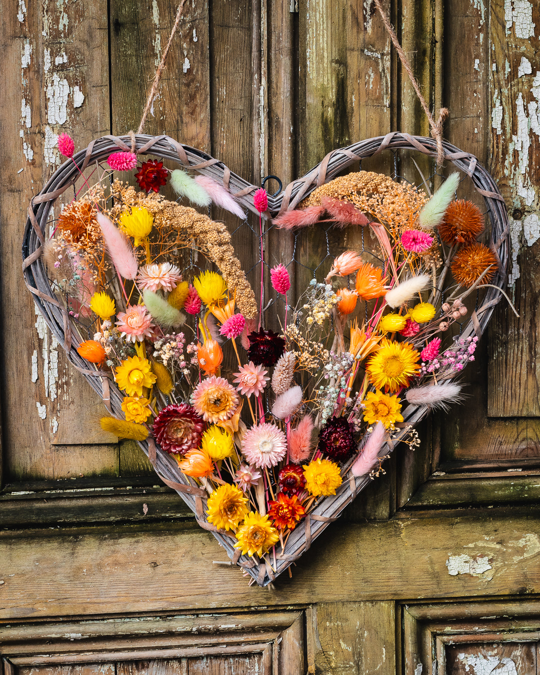 Mehr über den Artikel erfahren Trockenblumenherz