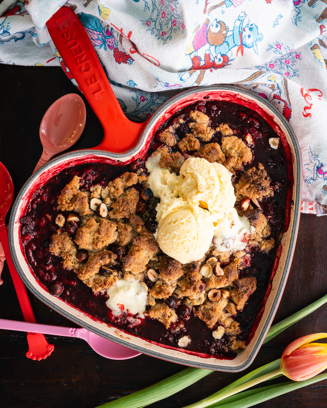 Mehr über den Artikel erfahren Himbeer Crumble