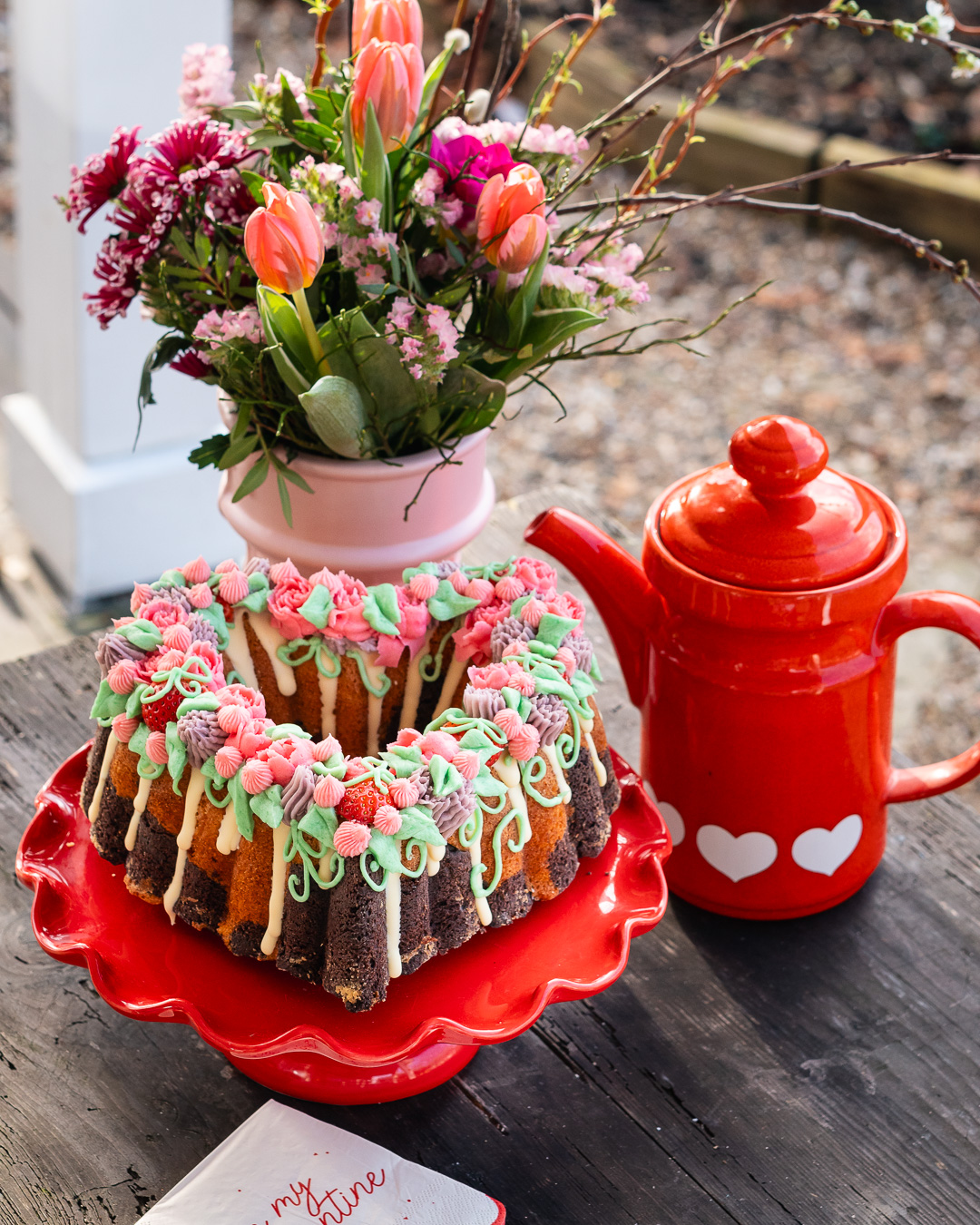 Mehr über den Artikel erfahren Marmorkuchen in Herzform