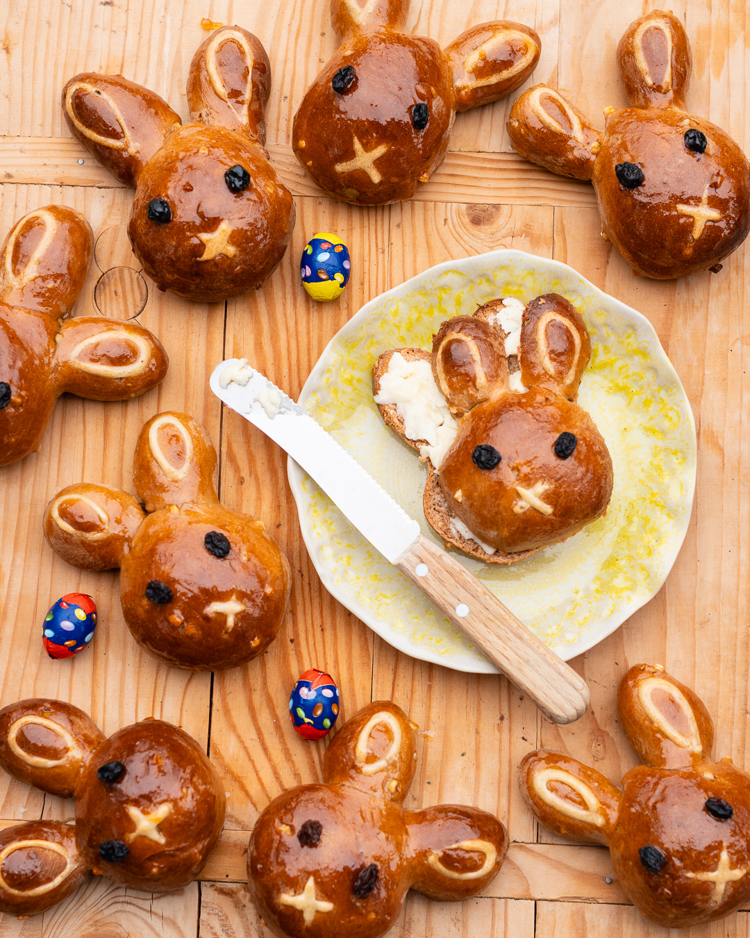 Mehr über den Artikel erfahren Hot Cross Buns Hefehasen