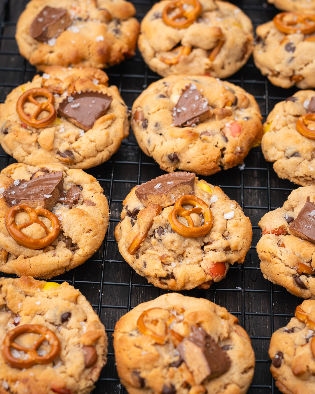 Mehr über den Artikel erfahren Peanut Butter Cookies mit Salzbrezeln