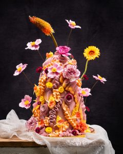 Mehr über den Artikel erfahren Geburtstagstorte mit Blumendeko