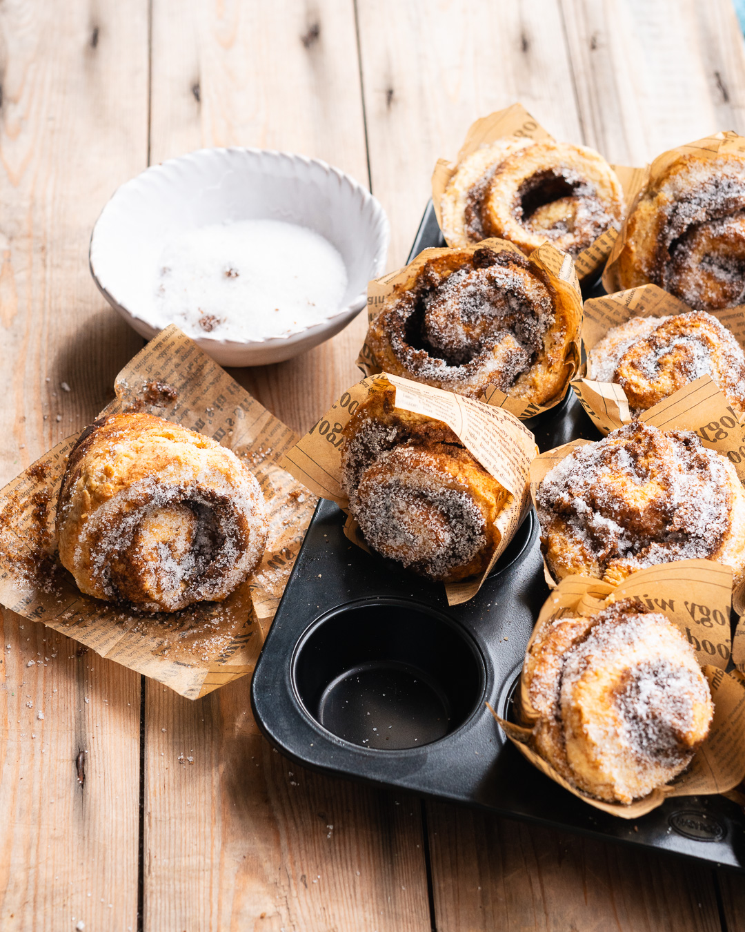 Mehr über den Artikel erfahren Zimtschnecken ohne Hefe