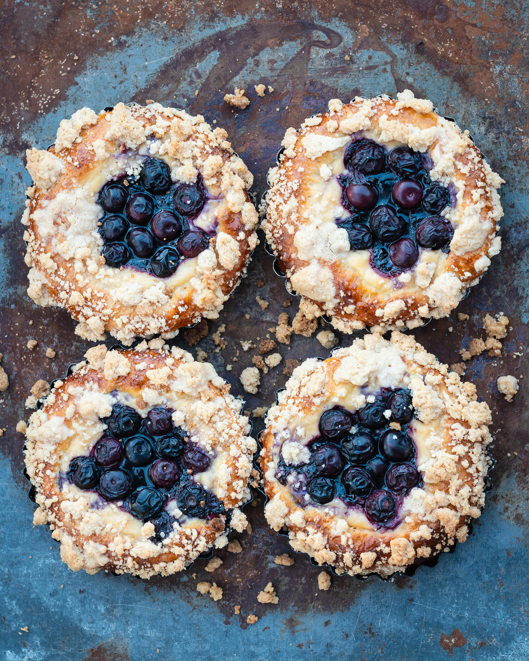 Mehr über den Artikel erfahren Blaubeer Pudding Teilchen