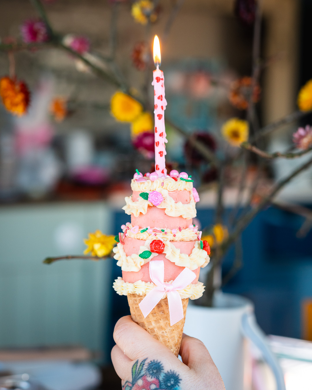Mehr über den Artikel erfahren Eiswaffel Mini Torte