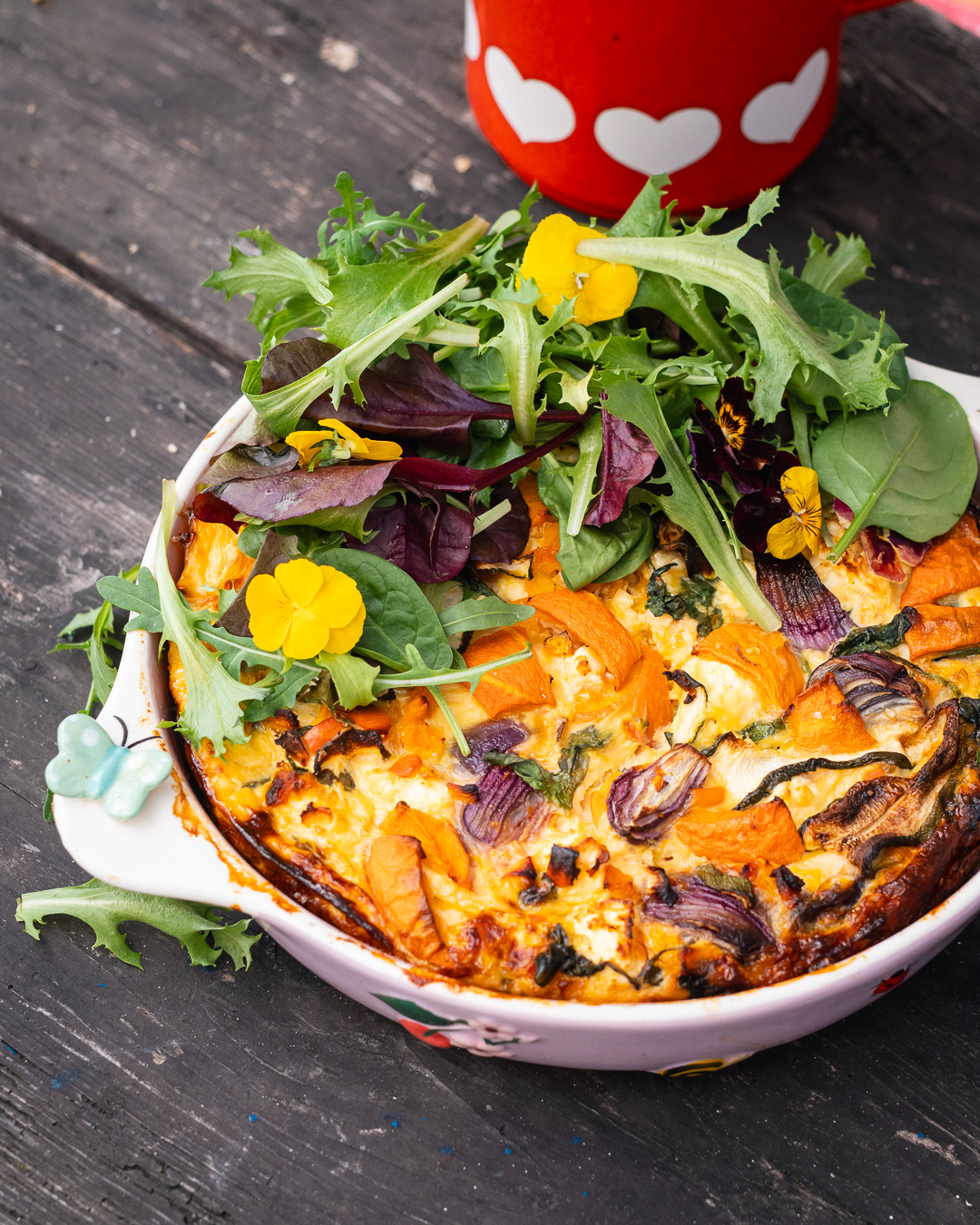 Mehr über den Artikel erfahren Kürbis mit Feta und Spinat
