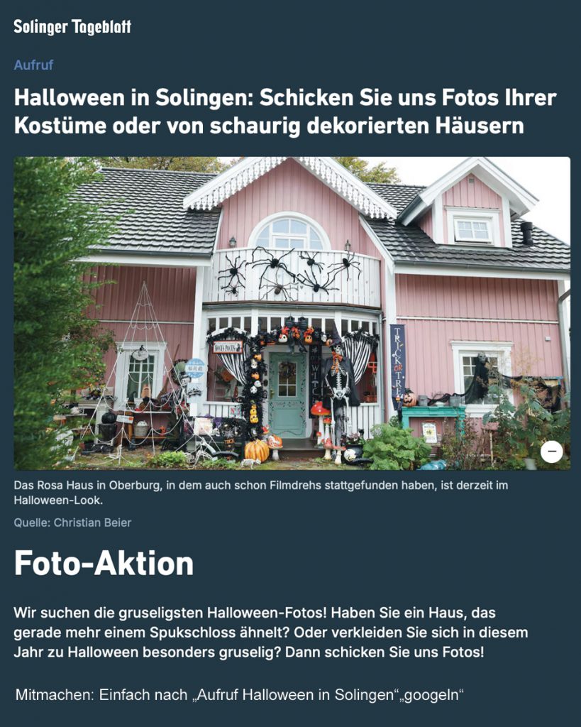 Solinger Tageblatt - Halloween in Solingen