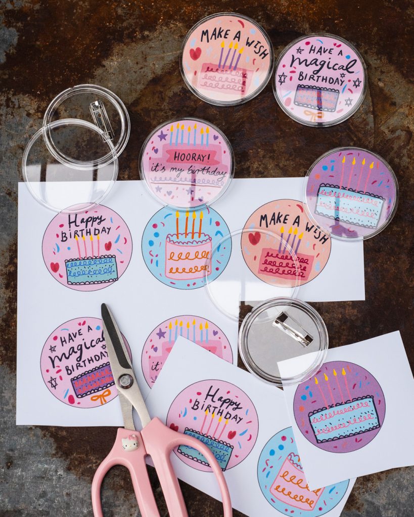 Selbstgemachte Buttons