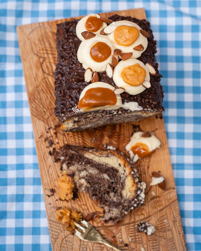 Marmorkuchen mit Karamell Füllung
