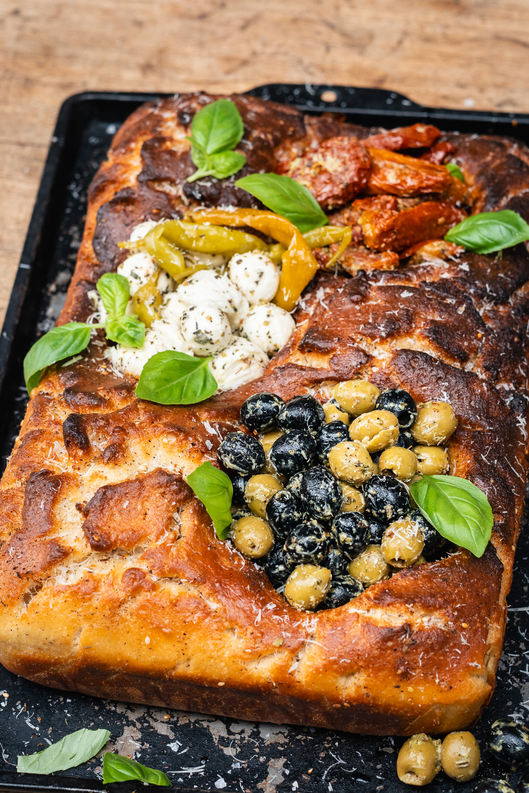 Mehr über den Artikel erfahren Focaccia Brot mit Füllung