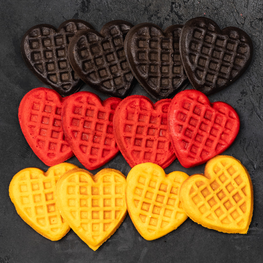 Mehr über den Artikel erfahren Herzchen Waffeln in Deutschland Farben