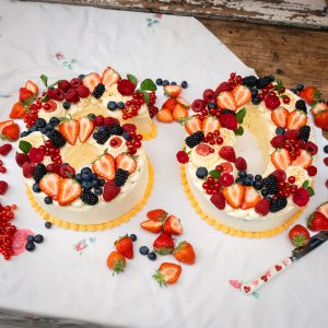 Mehr über den Artikel erfahren Zahlenkuchen mit Sanddornfüllung