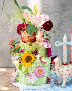 Mehr über den Artikel erfahren Torte mit Sommerblumen