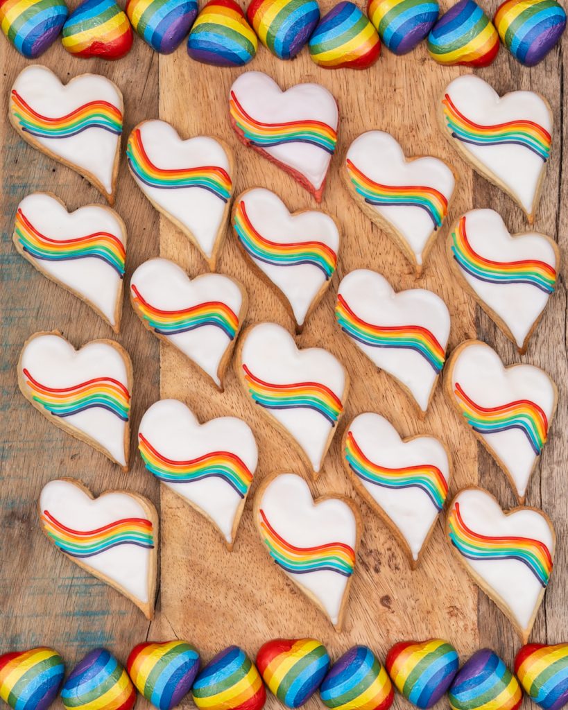 Pride Herzkekse