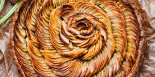 Französischen Apfeltart (Tarte aux Pommes)