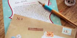 So sieht der Brief vom Weihnachtsmann dann aus.
